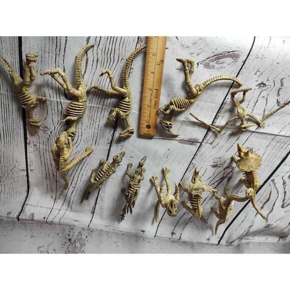 Lot of 12 skeleton dinosaur figures - Picture 5 of 5